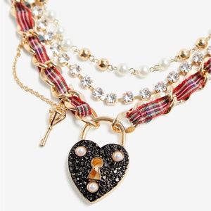 Torrid Betsey Johnson Plaid Heart Locket N…